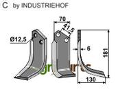 Blade, right model - AgriParts