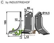 Blade, left model - AgriParts
