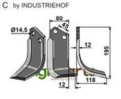 Blade, right model - AgriParts