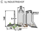 Blade, left model - AgriParts