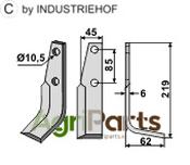Blade, right model - AgriParts