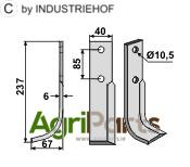 Blade, left model - AgriParts