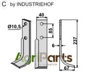 Blade, right model - AgriParts