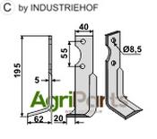Blade, left model - AgriParts