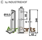 Blade, right model - AgriParts