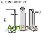 Blade, left model - AgriParts