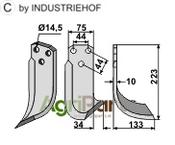 Blade, right model - AgriParts