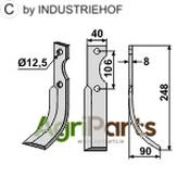 Blade, right model - AgriParts
