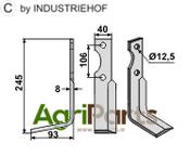 Blade, left model - AgriParts