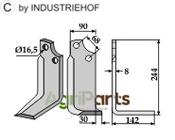 Blade, right model - AgriParts