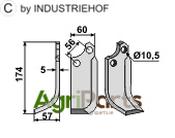 Blade, left model - AgriParts