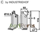 Blade, right model - AgriParts
