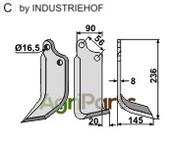 Blade, right model - AgriParts