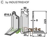 Blade, right model - AgriParts