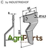 Rotary tine, left model - AgriParts