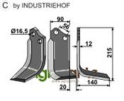 Blade, right model - AgriParts