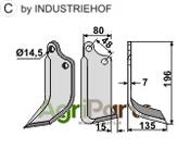Blade, right model - AgriParts