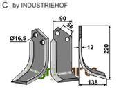 Blade, right model - AgriParts