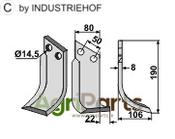 Blade, right model - AgriParts