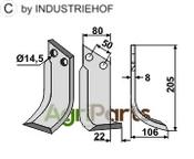 Blade, right model - AgriParts