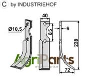 Blade, right model - AgriParts
