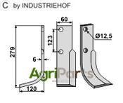 Blade, left model - AgriParts