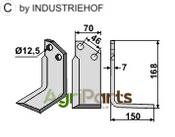 Blade, right model - AgriParts