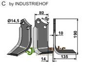 Blade, right model - AgriParts