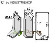 Blade, right model - AgriParts