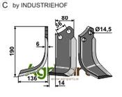 Blade, left model - AgriParts