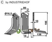 Blade, right model - AgriParts