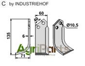 Blade, left model - AgriParts