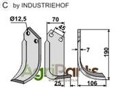 Blade, right model - AgriParts