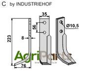 Blade, left model - AgriParts