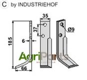 Blade, left model - AgriParts