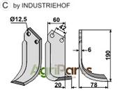 Blade, right model - AgriParts