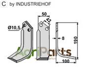 Blade, right model - AgriParts