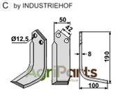 Blade, right model - AgriParts