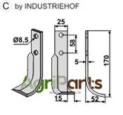 Blade, right model - AgriParts