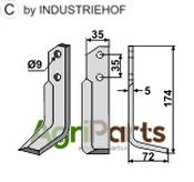 Blade, right model - AgriParts