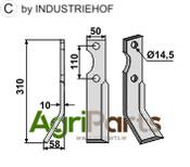 Blade, left model - AgriParts