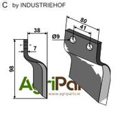 Trencher blade - right model - AgriParts image