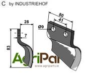 Trencher blade - right model - AgriParts