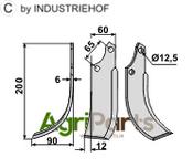 Blade, left model - AgriParts
