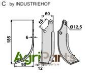 Blade, left model - AgriParts