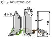 Blade, right model - AgriParts