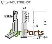 Blade, right model - AgriParts