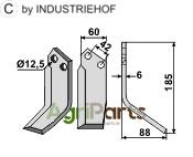 Blade, right model - AgriParts