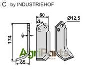 Blade, left model - AgriParts