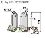 Blade, right model - AgriParts